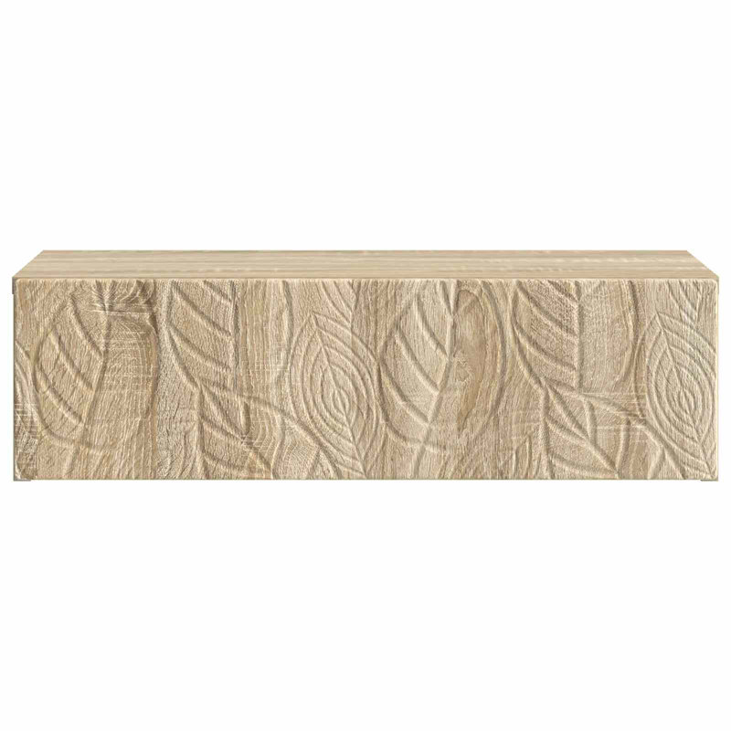  Wall-Mounted Side Table Engineered Wood Storage Vintage Living Room, Sonoma Oak