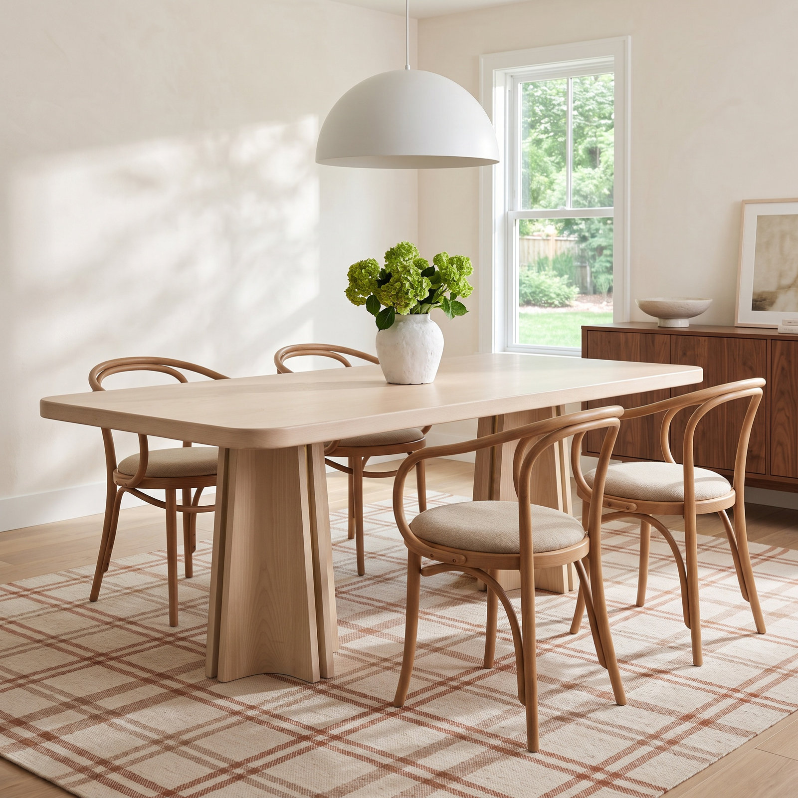 84" Double Pedestal Dining Table