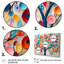 Arbre coloré abstrait 1 - Art mural africain-2143312060-2143312052