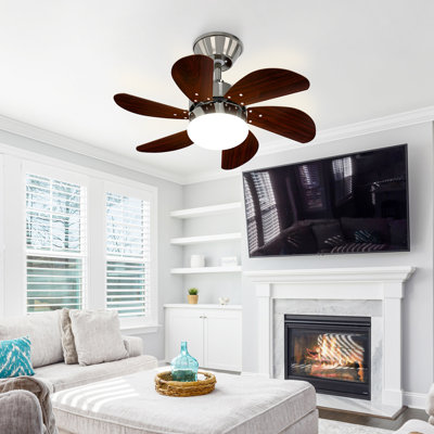 Alisha-Ann 75cm Ceiling Fan with Light Kit