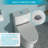 Modern Ceramic Toilet With Dual Flush And Low Water Consumption Feature Glaze Silent Soft-Close Seat