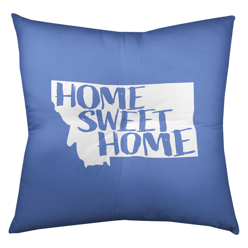Coussin de sol touffeté home, 26 po x 26 po, Bleu, Montana
