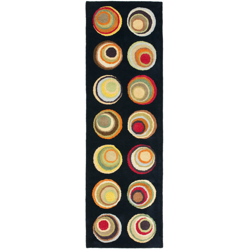 Candelo Hand Tufted Wool Geometric Rug, Runner 2'6" x 8'