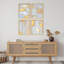 "Décoration murale abstraite moderne en métal or et argent" 4 pièces-101520214-101520217