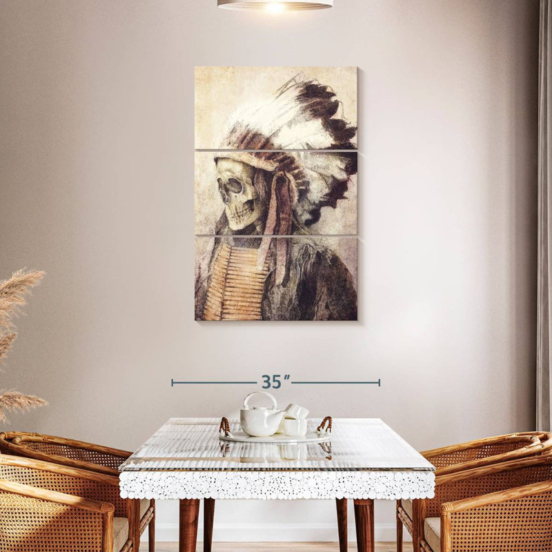 Lelar Chief Skull, 45" H x 28" W