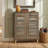 Freestanding Shoe Storage Cabinet, Breathable Louvered Doors & Adjustable Removable Shelves, Anti-Tip Design Suitable For Entryway