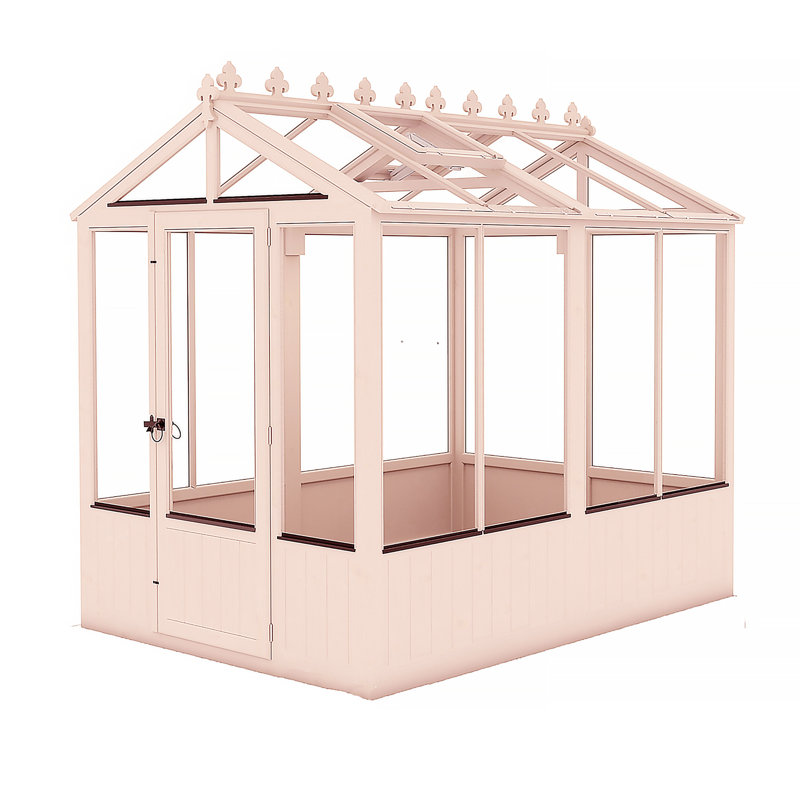 Holkham 8 ft x 6 ft Greenhouse, Pink