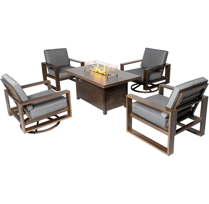 Borg - Person Patio Conversation Set with Cushions