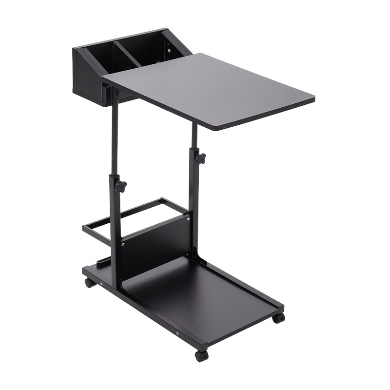 Metal Base Computer Desk, Black/Black