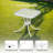 18In Square Outdoor Side Table,White-1221109225