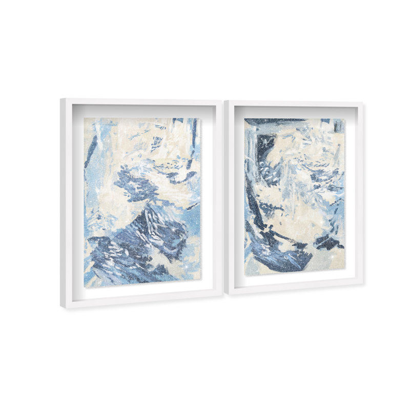 Coastal Feel Set Set by Oliver Gal, 25.5"H x 37.5"W, White Shadowbox