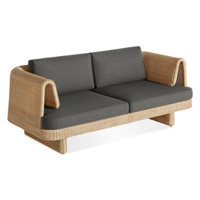 Loophole 70'' Wicker Outdoor Loveseat with Sunbrella® Cushions