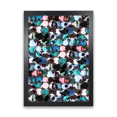 Ink Dots Blue Red - Print