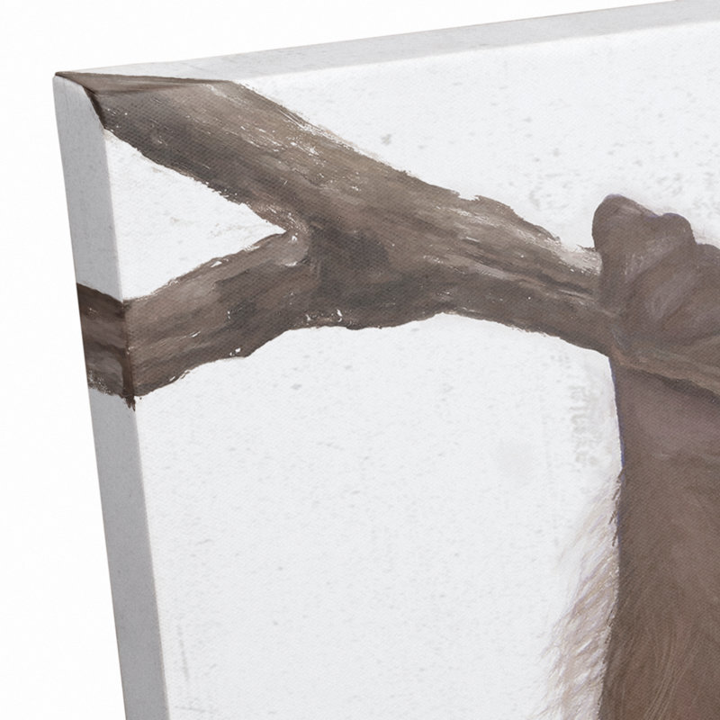 Reproduction de singe suspendu sur toile, H 24 po x l 16 po x P 1,25 po