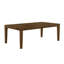 Grande table de salle à manger transitionnelle avec rallonge de rangement à rallonge 1 pièce