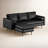 Pritchett 84" Wide Vegan Leather Reversible Modular Sofa & Chaise-1594840655