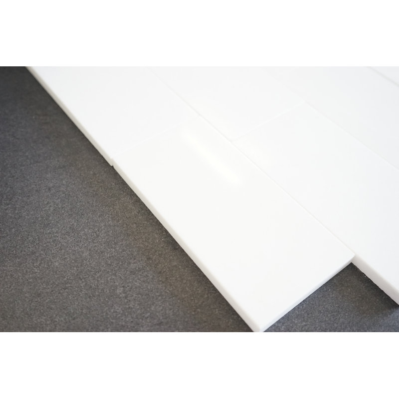 3" x 6" Marble Subway Wall & Floor Tile, Thassos White