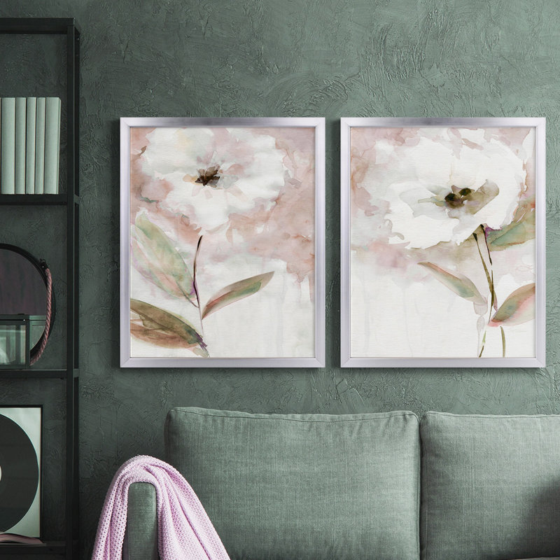 Impression de cadre photo sur papier, Toile avec cadre argenté, Pas de tapis