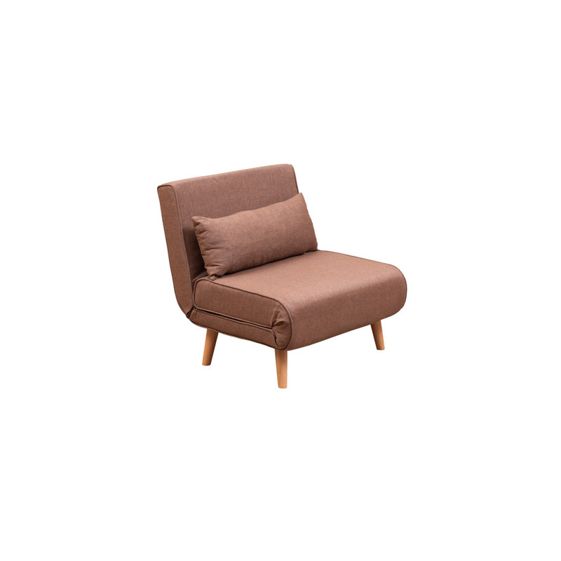Canapé-lit 1 place, Polyester brun