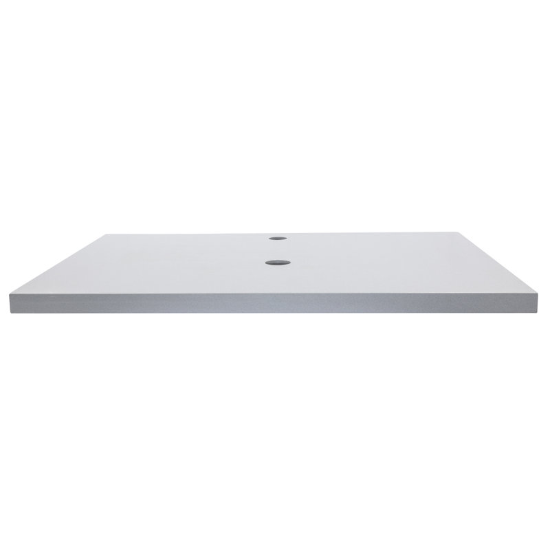 Light Gray Terrazzo Vanity Countertop for Vessel Sinks, 31"x22"