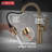 Renaldi Brushed Gold Bar Faucet with Pull Down Sprayer, Modern Single Hole Prep Sink Faucet, Single Handle, Lumicoat Champagne Bronze-101126068