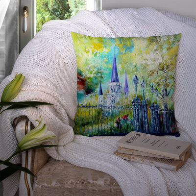 Coussin décoratif intérieur/extérieur carré st louis cathedral