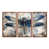 Toile avec cadre flottant brun