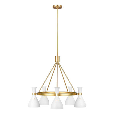 Zahir 5 - Light Waggon Wheel Chandelier
