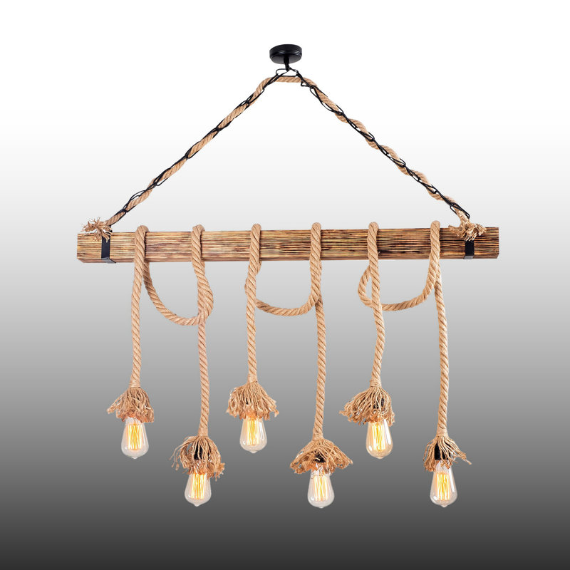 Lustre bohème 6 lumières