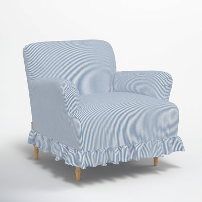 Elle Ruffle Slipcover Armchair