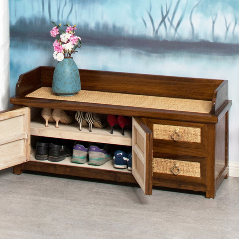 Nouveau tabouret chinois pour chaussures, Brun clair