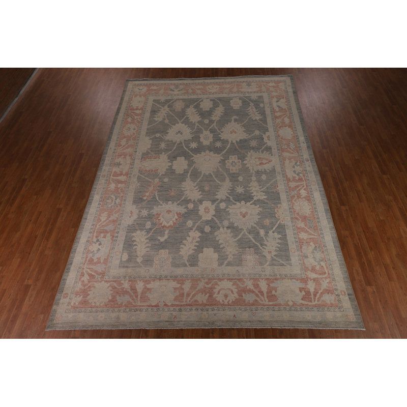 Vegetable Dye Oushak Turkish Large Rug 10