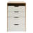 Makeup Vanity Table Set Vanity Desk Bedside Table Storage Cabinet With Mirror, 3 Drawers, Stool-1155531619