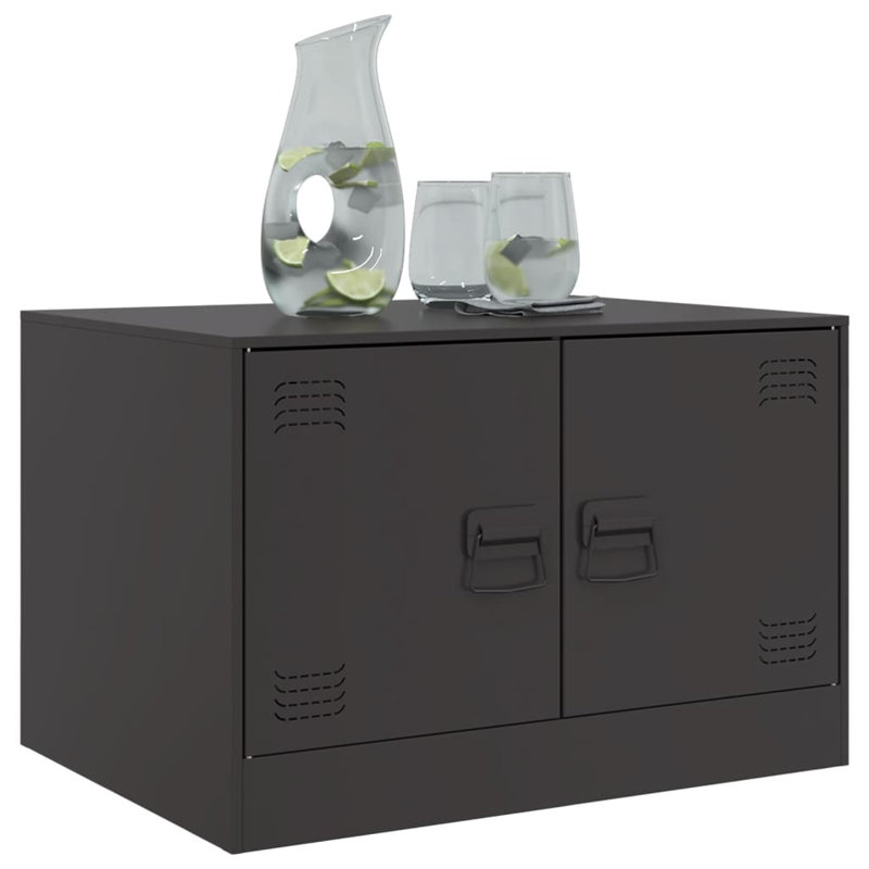 Alexionna Coffee Table with Storage, Black