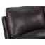 Cuir brun avec base en acier inoxydable et rembourrage en mousse, l 89 po x l 40 po x H 41 po