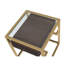 Table de bout avec rangement en verre Daylen