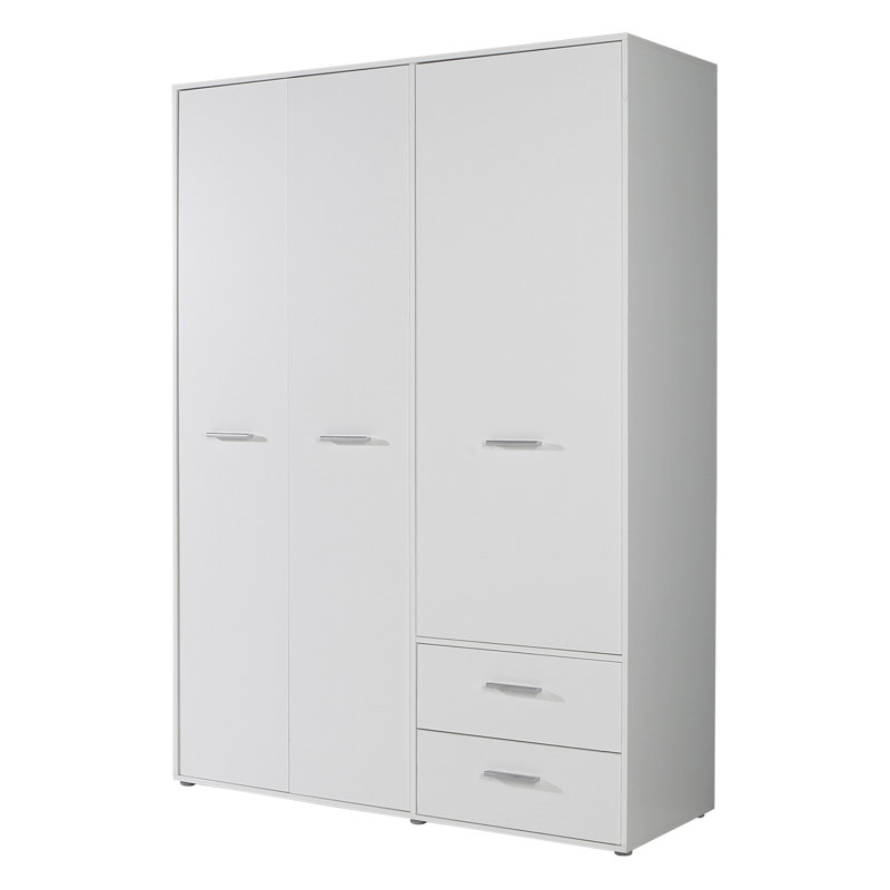 Mokkaro Manufactured Wood Wardrobe, White