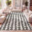 Farnham Moroccan Triangle Geometric Cream/Black Rug-1425599227