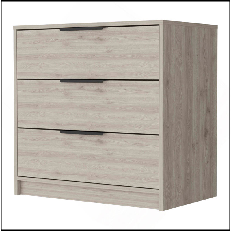 Commode à trois tiroirs Washington, Beige