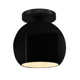 Single Light Ceramic LED Semi Flush Mount