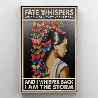 Art mural sur toile Fate Whispers I Am The Storm