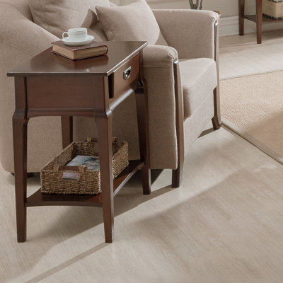Status Solid + Manufactured Wood End Table in Heartwood Cherry by Red Barrel Studio