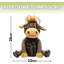 Ball Highland Cow Fabric Floor Door Stop