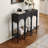 39" Solid Wood Console Table With Arch Design-690975229