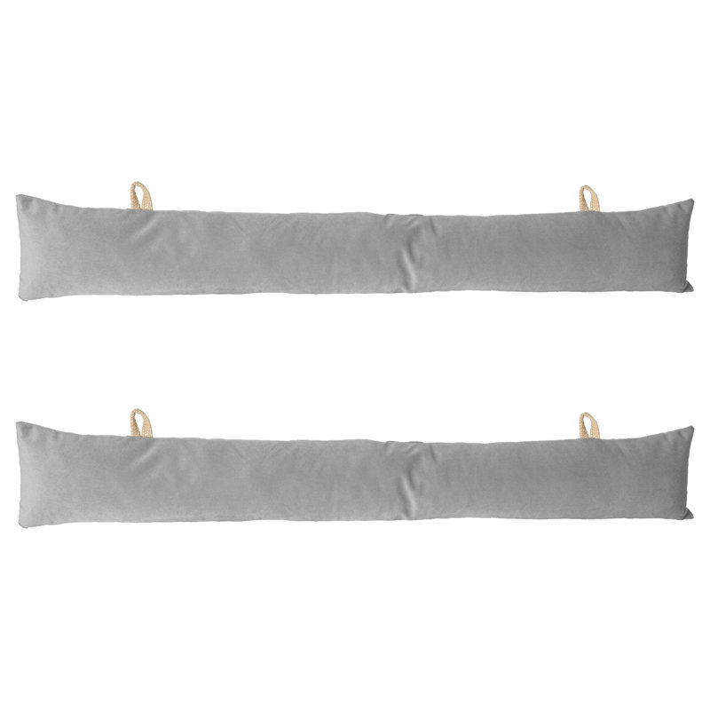 Velvet Draft Excluder, Grey