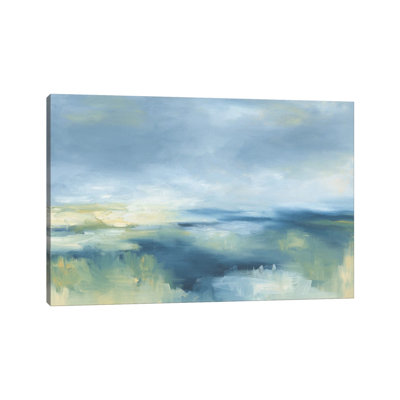 Coastal Blues by Danusia Keusder - Wrapped Canvas Painting