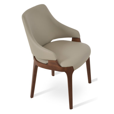 Plattner Wood Arm Chair in Bone