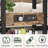 Height Adjustable C Table with USB Port and Wheels-468942317