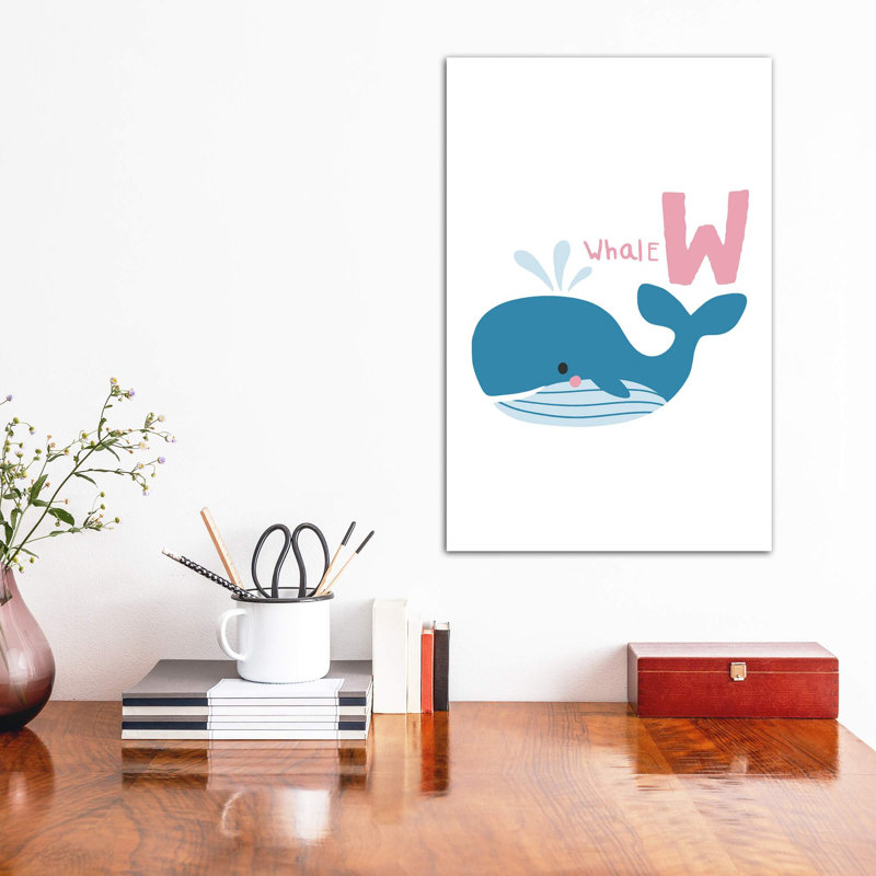 Animal Alphabet - W - impression d'art graphique, Toile tendue, Aucun mat, H 18 po x l 12 po x 1,5 po