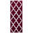 Freida 24x60-inch Cotton Bathroom Rug with Trellis Pattern and Non-Slip Base - Machine Washable-2038635435